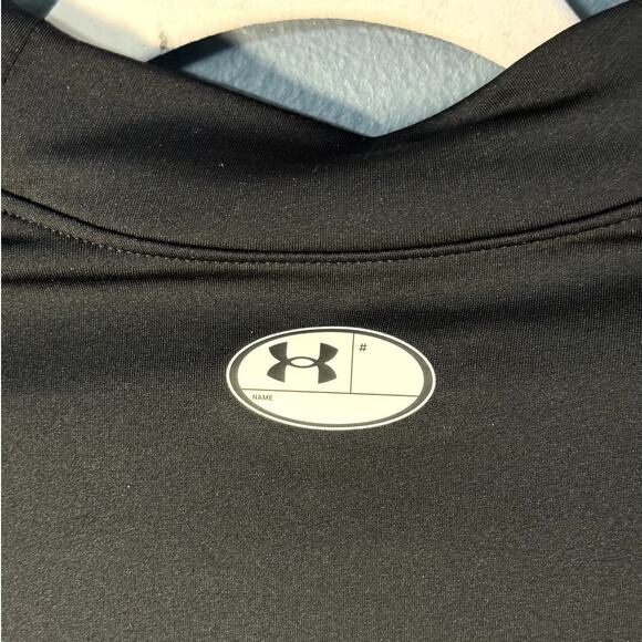 UNDER ARMOUR YOUTH LARGE BLACK LONG SLEEVE COMPRESSION SHIRT - Picture 4 of 10